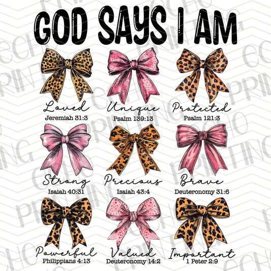 FTHG 550 – GOD SAYS I AM – BOWS LEOPARD SET