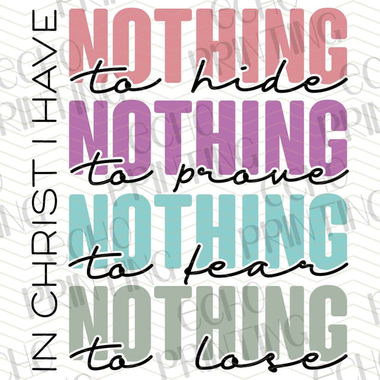 FTHG 588 – IN CHRIST I HAVE NOTHING TO PROVE