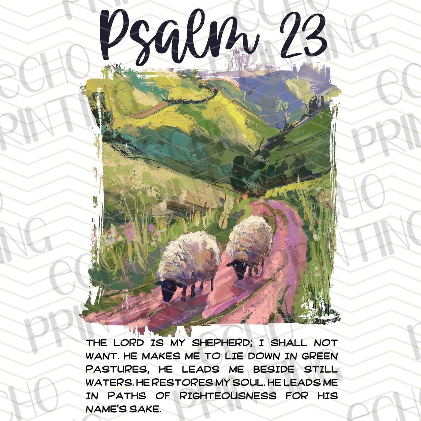 FTHG 622 – PSALM 23 – SHEEP IN MEADOW