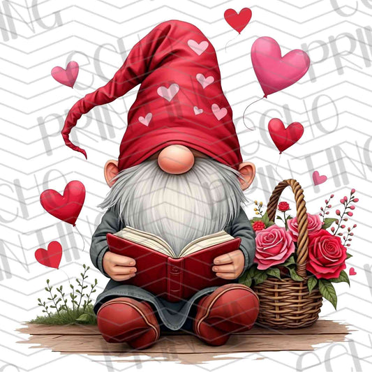 VLTG 504 - VALENTINE GNOME WITH ROSES