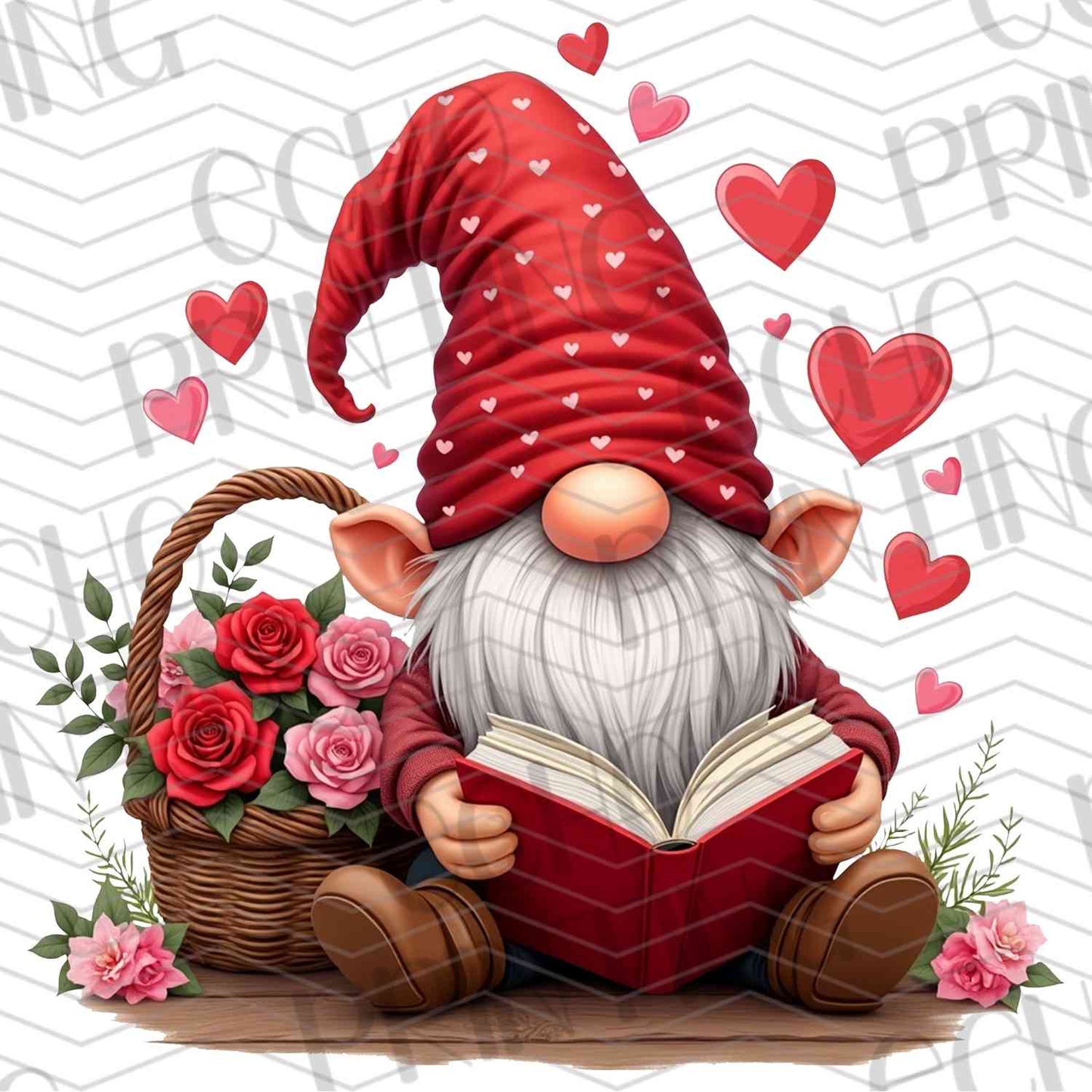 VLTG 518 - VALENTINE GNOME RED HEARTS