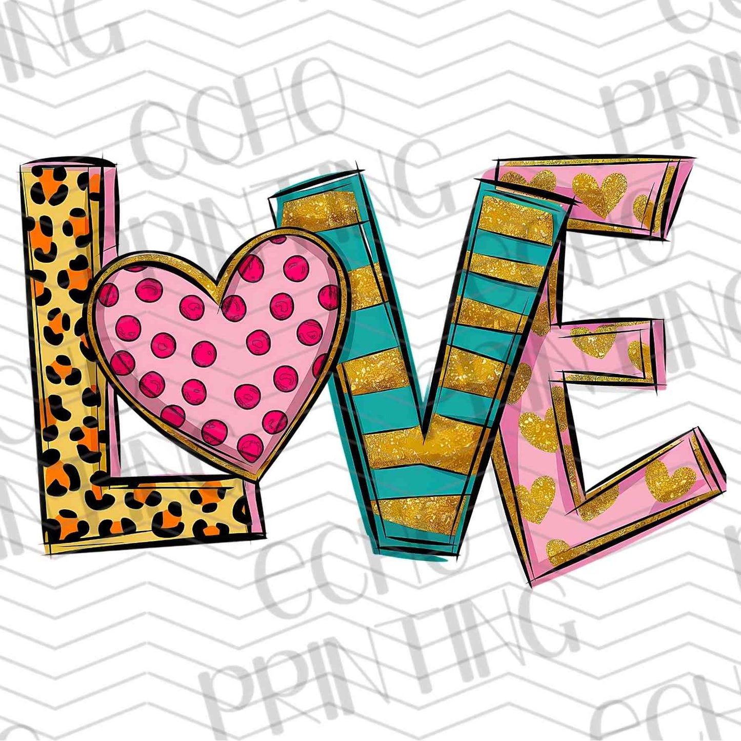 VLTG 522 - LOVE STRIPED RETRO MULTICOLOR