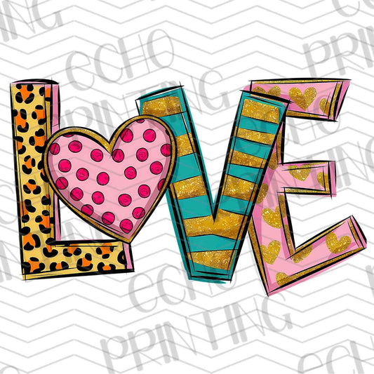 VLTG 522 - LOVE STRIPED RETRO MULTICOLOR