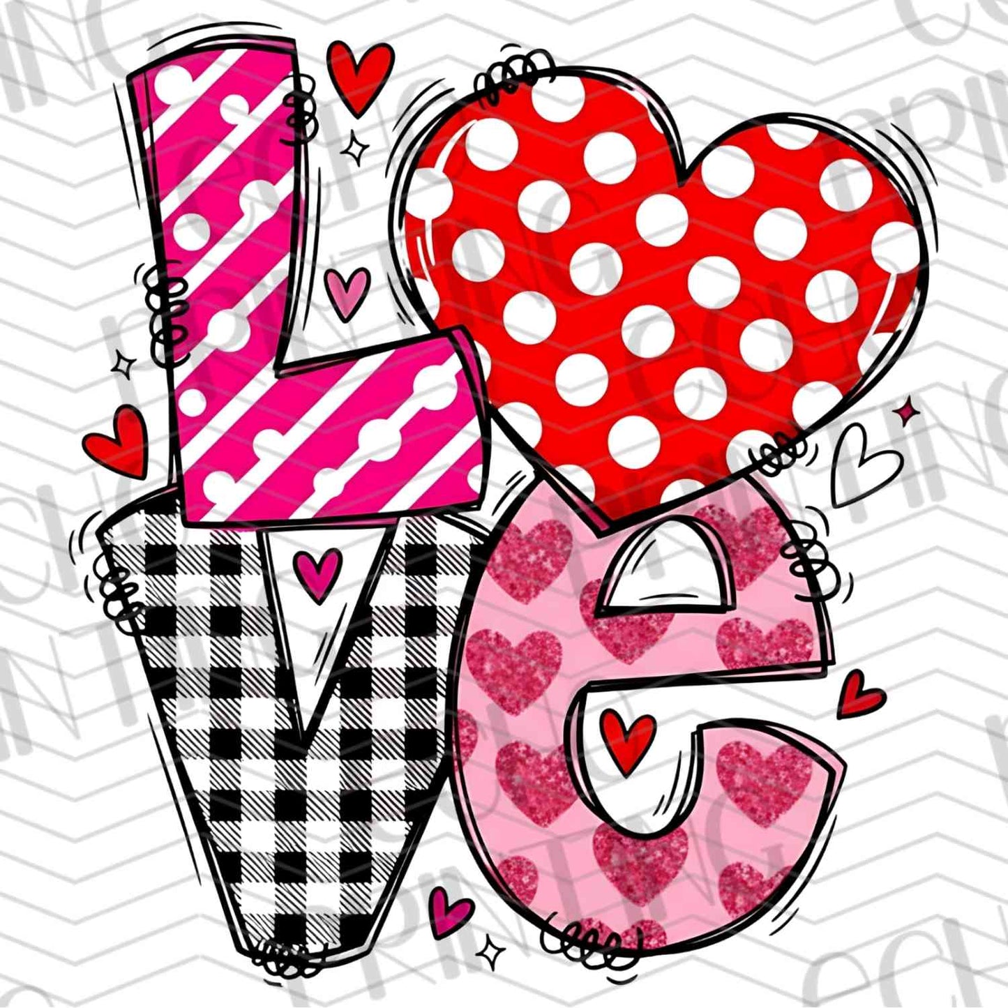 VLTG 574 - LOVE MIX PATTERN