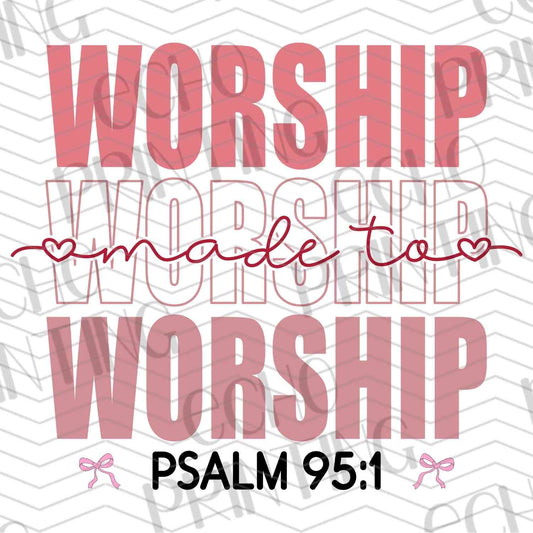 VLTG 595 – WORSHIP PSALM 95:1