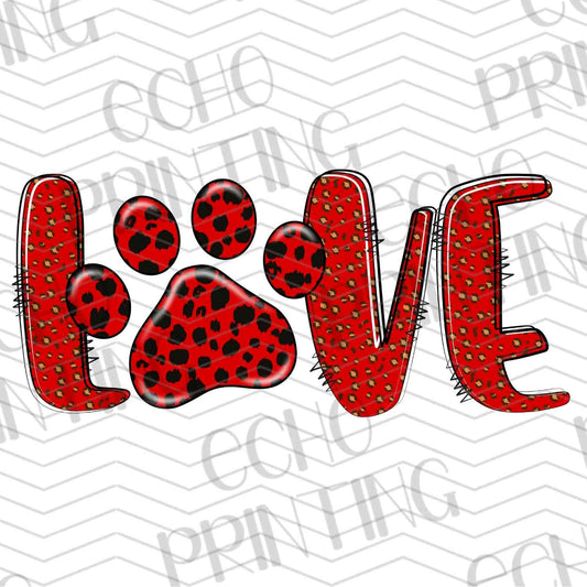 VLTG 626 – LOVE WITH PAW PRINT