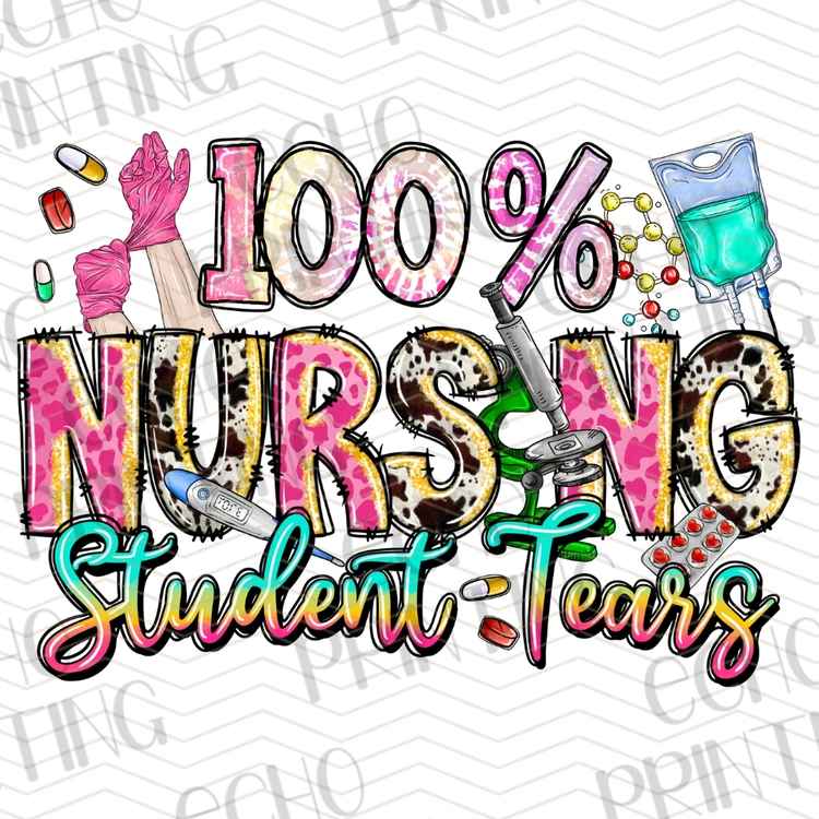 HLTCR 342 - NURSING STUDENT TEARS FUNNY NURSING SCHOOL