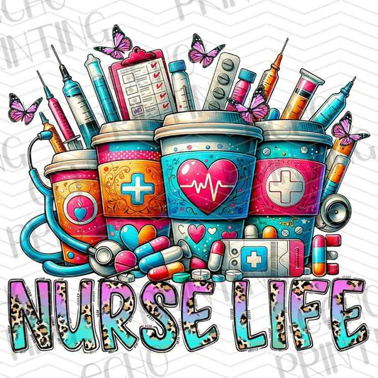 HLTCR 414 - COLORFUL NURSE LIFE MEDICAL COLLAGE