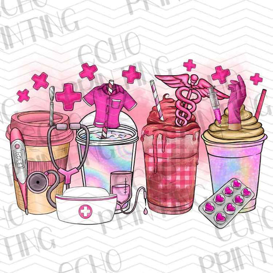 HLTCR 426 - HEALTHCARE DRINKS NURSE LIFE COLLAGE
