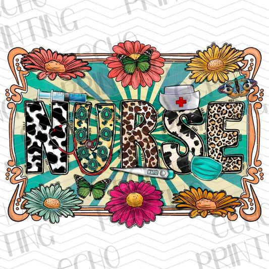 HLTCR 432 - FLORAL NURSE HEALTHCARE PROFESSIONAL STYLE