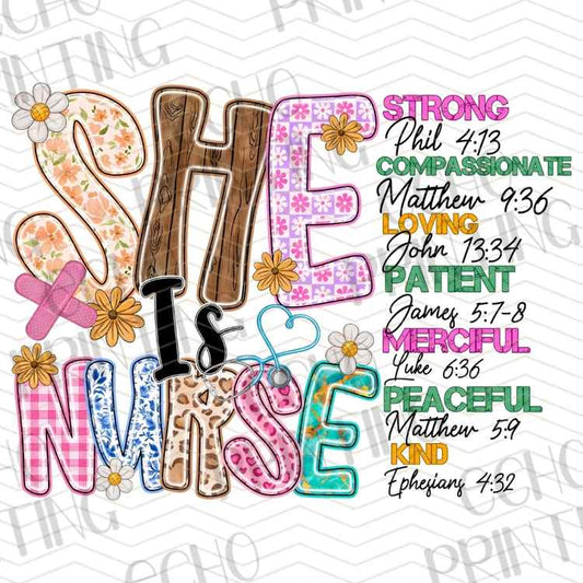 HLTCR 477 - STRONG NURSE COMPASSIONATE CAREGIVER QUOTE