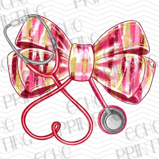 HLTCR 482 - STETHOSCOPE BOW NURSE LIFE STYLE