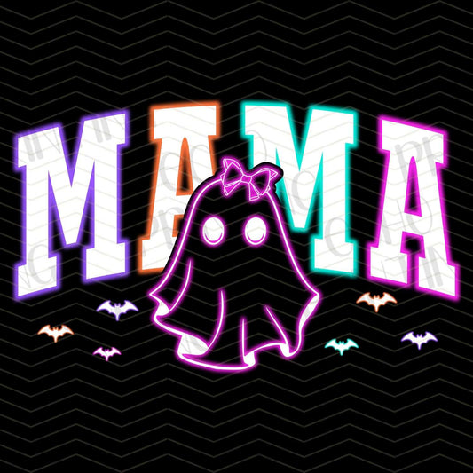 HLW 101 - COLORFUL MAMA GHOST PATTERN