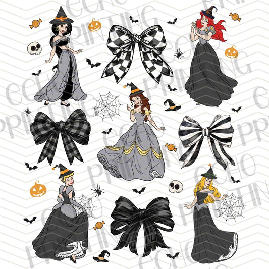 HLW 1026 – BLACK AND WHITE WITCH ART