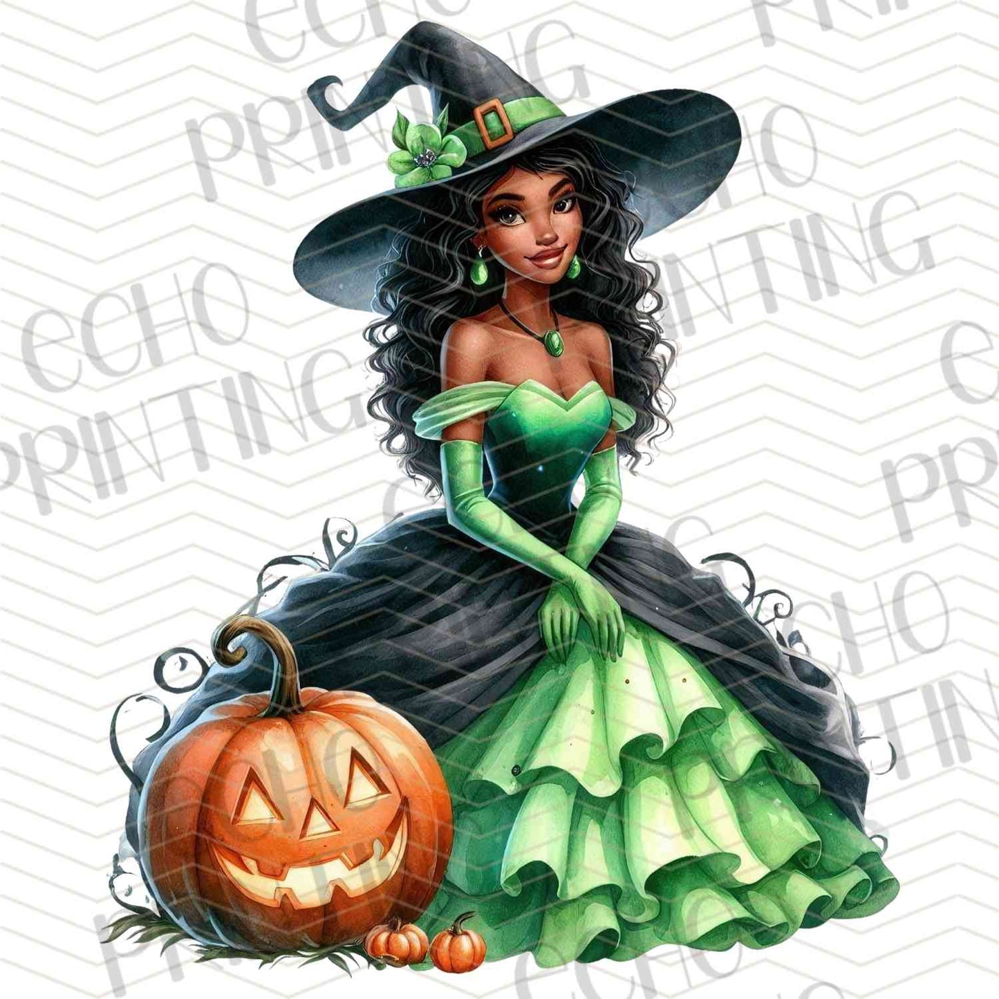HLW 1084 – GREEN DRESS WITCH PRINCESS