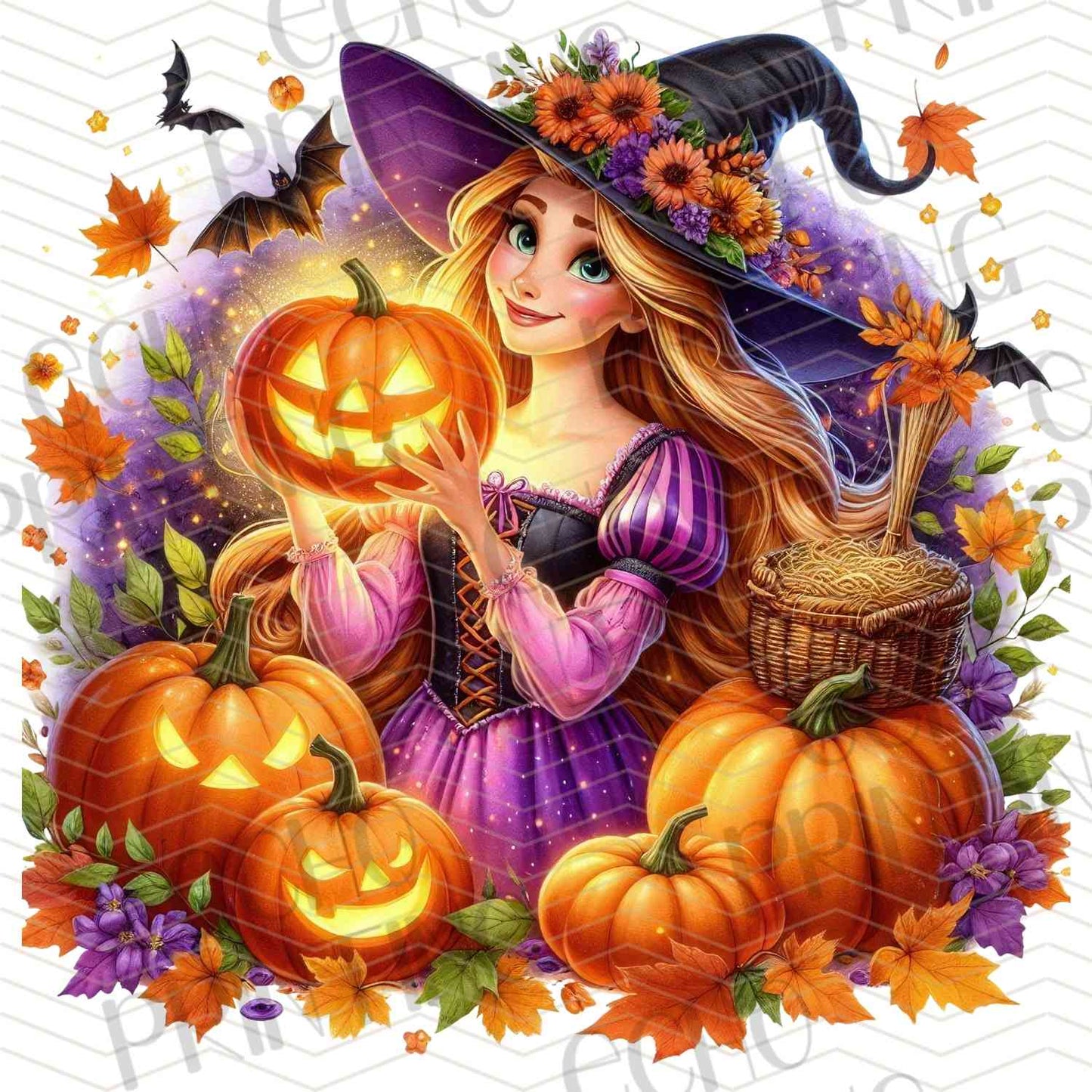 HLW 1103 – FAIRYTALE GIRL WITH BIG PUMPKIN STACK