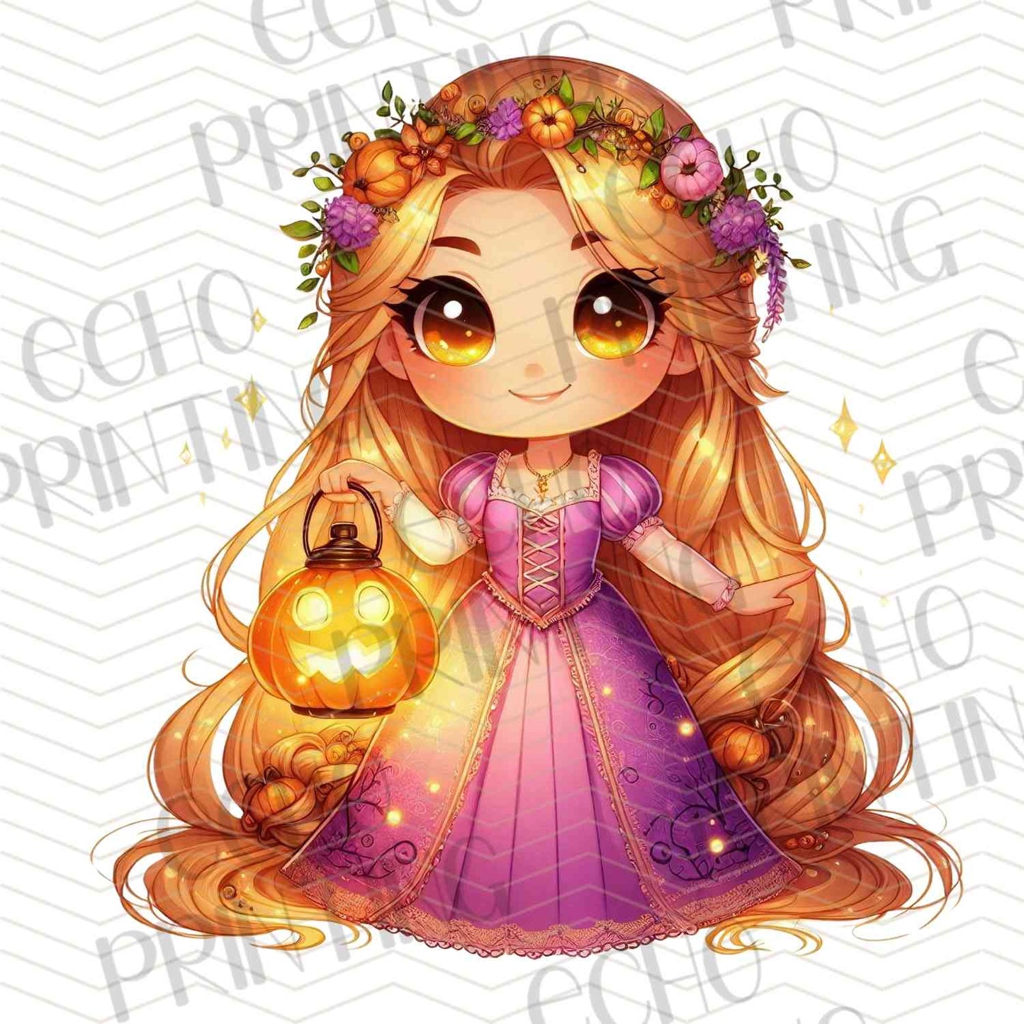 HLW 1131 – FLOWER CROWN FAIRYTALE GIRL WITH PUMPKIN