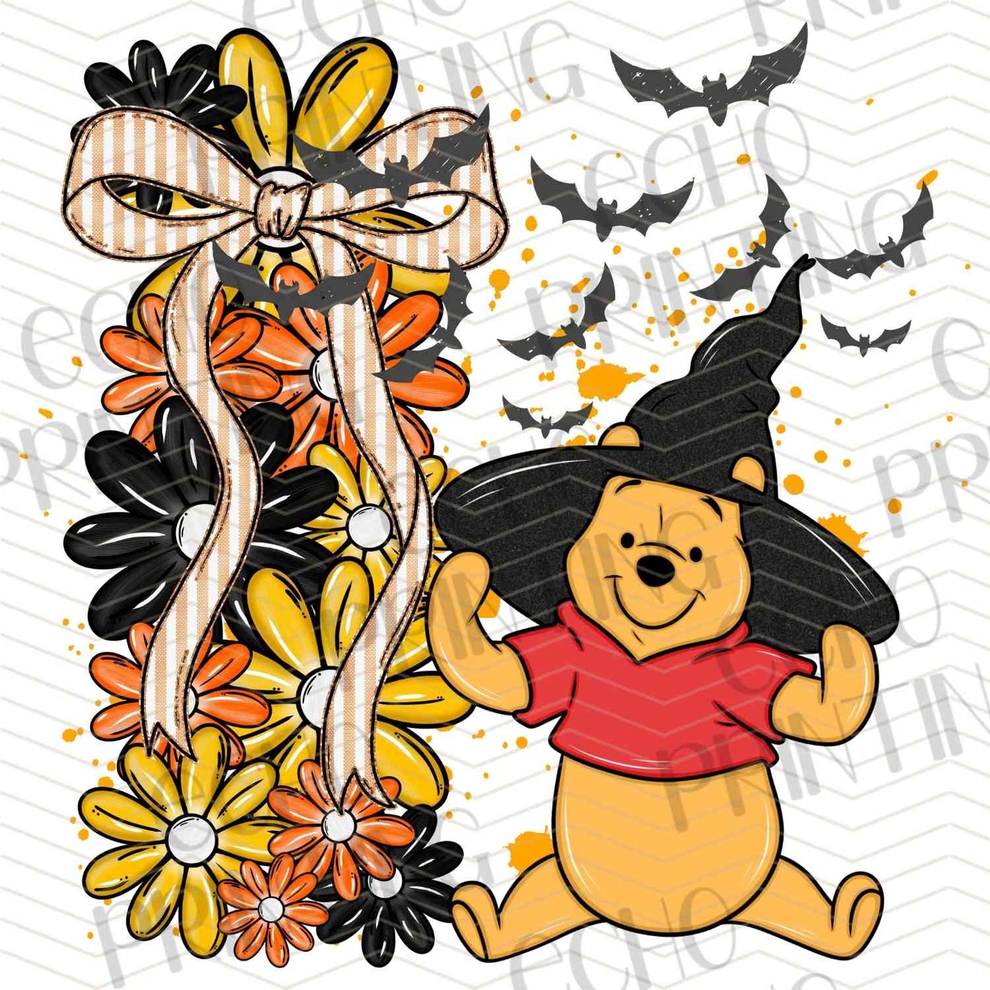 HLW 1139 – TRICK OR TREAT SIGN WITH BEAR CHARACTER