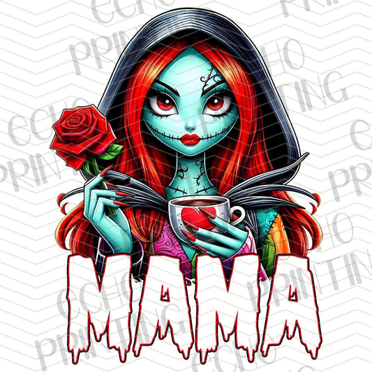 HLW 1167 – RED HAIR GIRL WITH MAMA TEXT