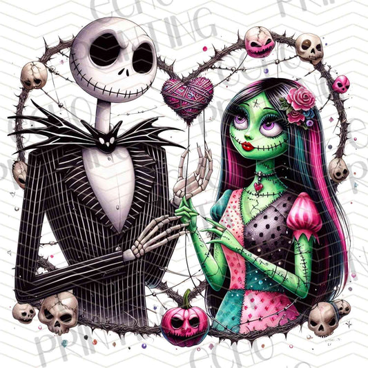 HLW 1210 – SKELETON COUPLE LOVE HALLOWEEN