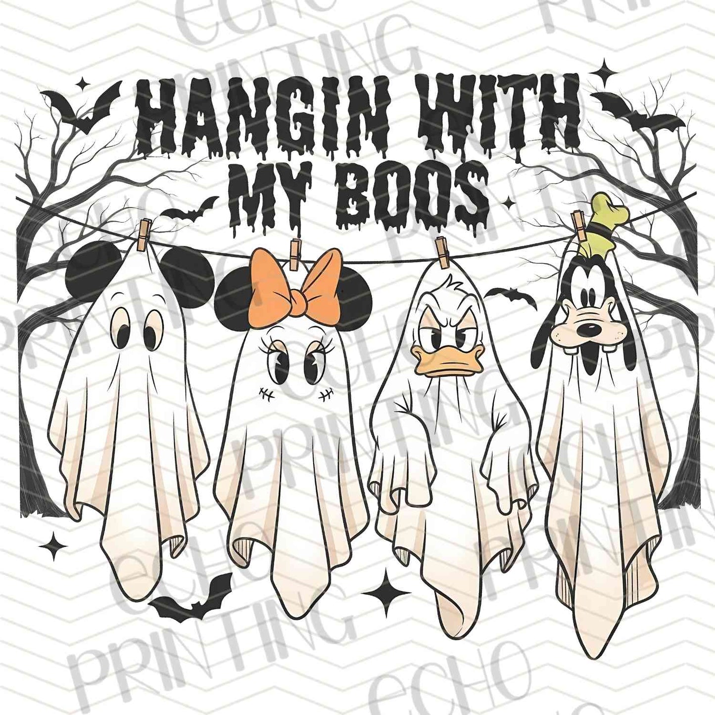 HLW 1213 – HANGIN WITH MY BOOS GHOSTS HALLOWEEN