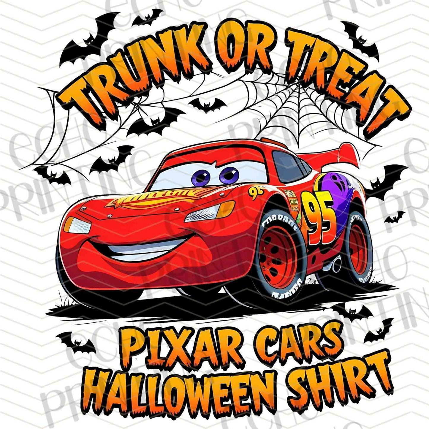 HLW 1214 – RED RACE CAR TRUNK OR TREAT HALLOWEEN