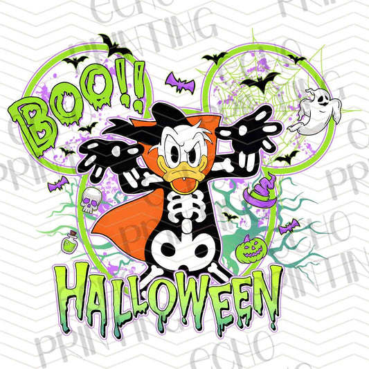 HLW 1216 – MOUSE HALLOWEEN BOO ORANGE SPLATTER