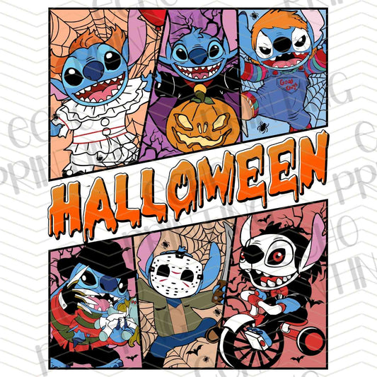 HLW 1219 – NIGHTMARE HALLOWEEN CHARACTERS COLLAGE