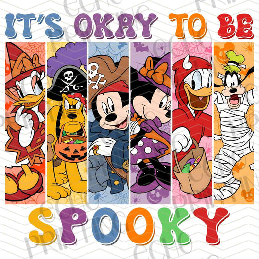 HLW 1223 – FUN CARTOON CHARACTERS HALLOWEEN SPOOKY COLLAGE
