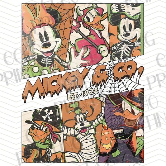 HLW 1239 – RETRO HALLOWEEN CARTOON GANG COLLAGE