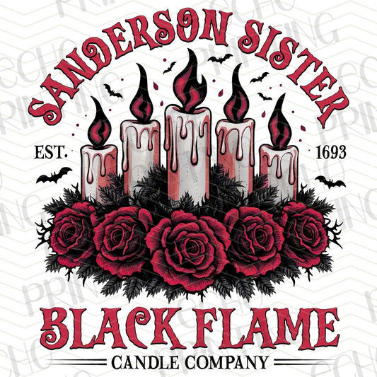 HLW 130 - BLACK FLAME CANDLE CO. WITH RED ROSES