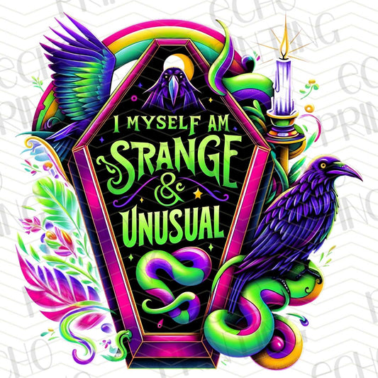 HLW 135 - I MYSELF AM STRANGE & UNUSUAL PURPLE GOTHIC VIBE