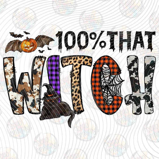 HLW 1415 - ONE HUNDRED PERCENT THAT WITCH