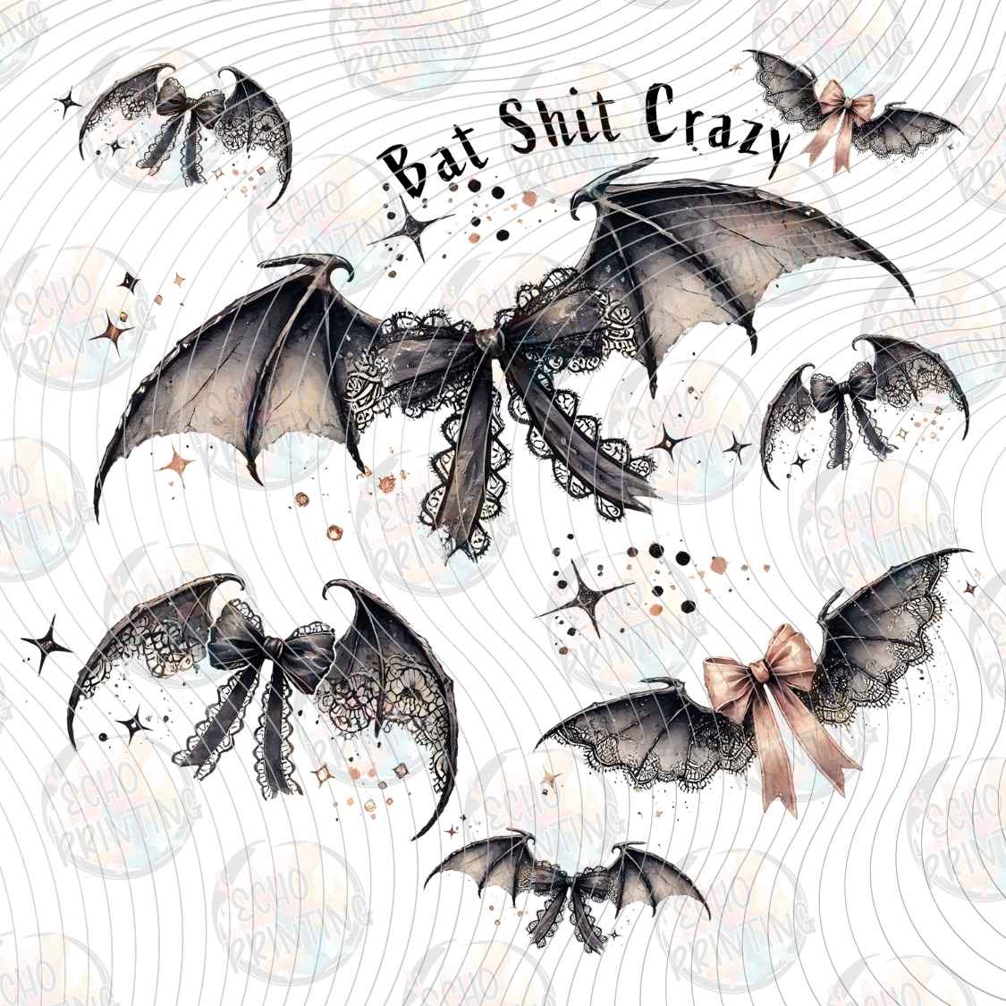 HLW 1441 - BATS AND STARS HALLOWEEN