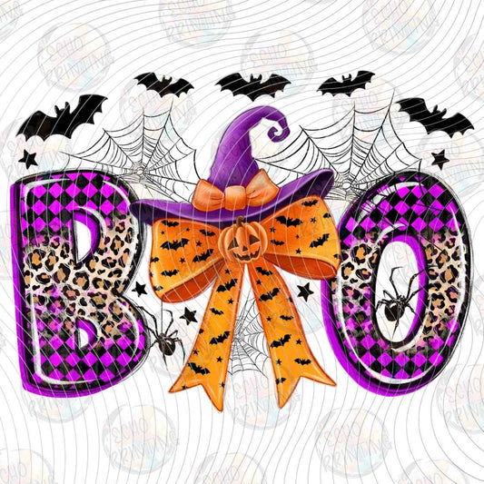 HLW 1472 - BOO HALLOWEEN BOW