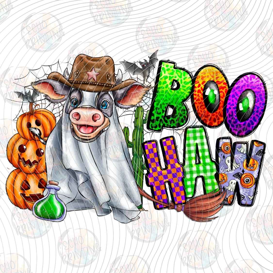 HLW 1474 - BOO HAW COWGIRL GHOST