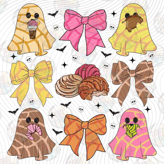 HLW 1513 - GHOST BOWS HALLOWEEN PATTERN