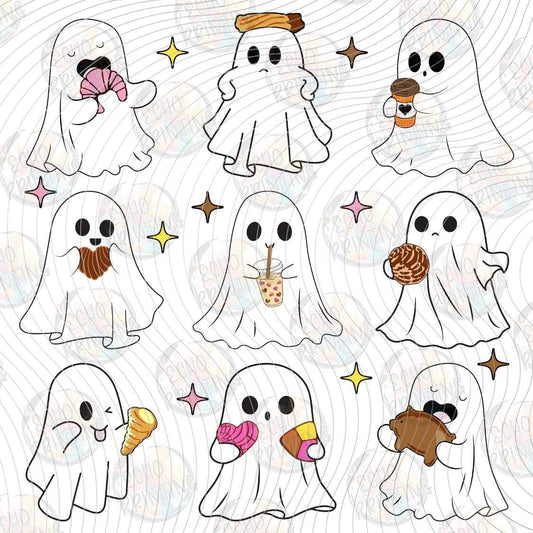 HLW 1514 - CUTE GHOSTS HALLOWEEN PATTERN