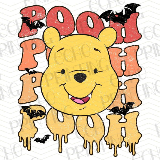 HLW 152 - HONEY BEAR HALLOWEEN TEXT STACKED