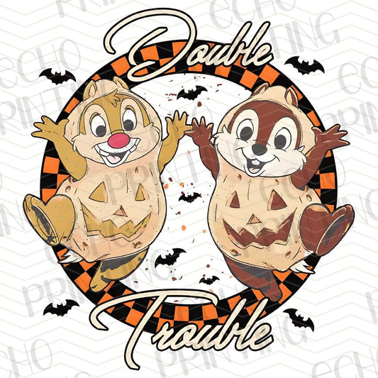 HLW 153 - CHIPMUNK DUO “DOUBLE TROUBLE” HALLOWEEN THEME