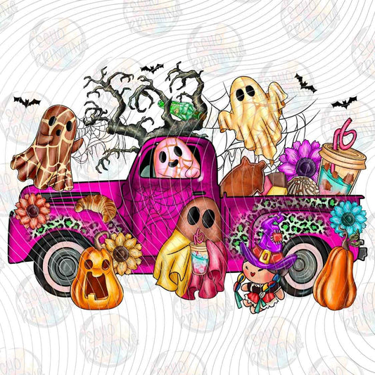 HLW 1533 - HALLOWEEN GHOST TRUCK STYLE