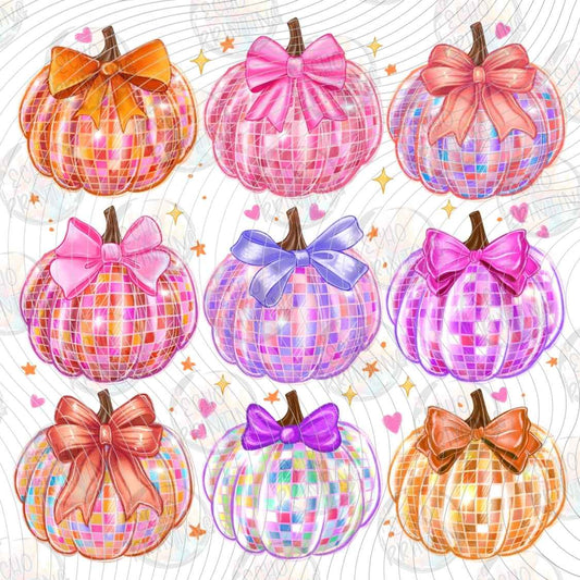 HLW 1560 - GLITTER PUMPKIN BOWS