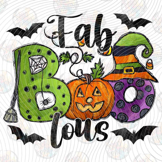 HLW 1577 - FALL BOOS HALLOWEEN BOWS