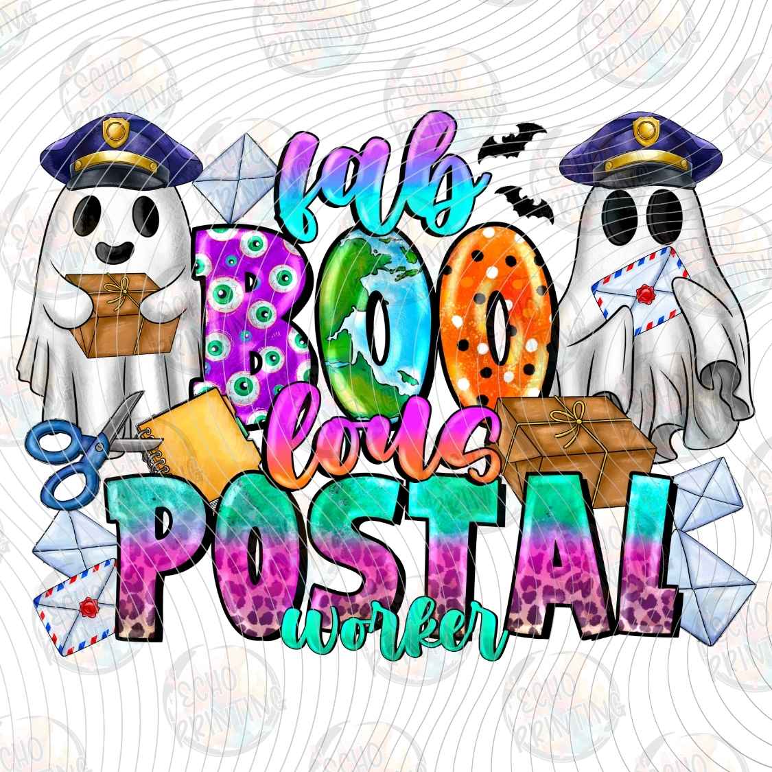 HLW 1591 - BOO CREW POSTAL WORKER