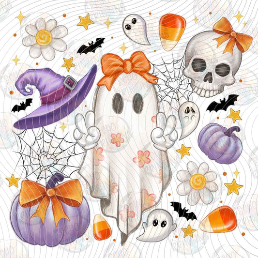 HLW 1606 - FLORAL GHOST HALLOWEEN STYLE