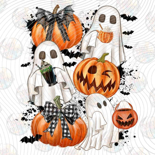 HLW 1621 - PUMPKIN GHOST HALLOWEEN FRIENDS
