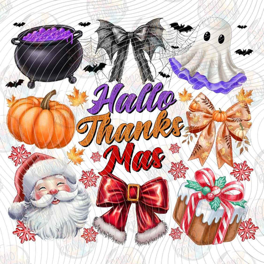 HLW 1643 - HALLOTHANKSMAS HOLIDAY BOWS
