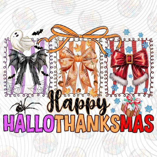 HLW 1647 - HAPPY HALLOTHANKSMAS BOWS