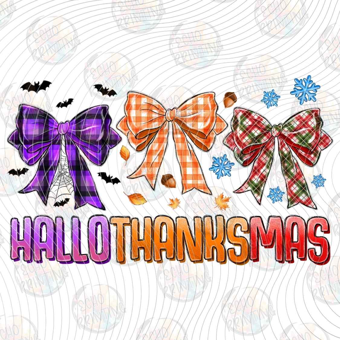 HLW 1649 - HALLOTHANKSMAS HOLIDAY BOWS