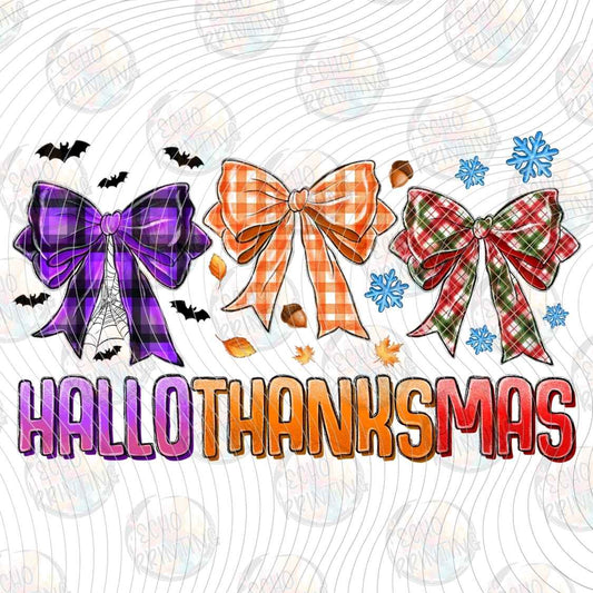 HLW 1649 - HALLOTHANKSMAS HOLIDAY BOWS